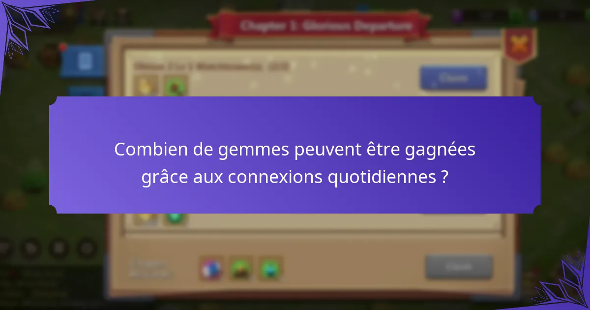 Comment fonctionnent les séries de connexions dans Castle Clash ?