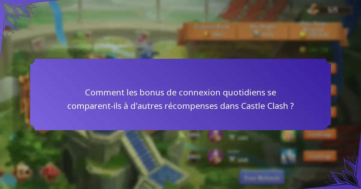 Quels packs de ressources peuvent être obtenus grâce aux bonus de connexion quotidiens ?