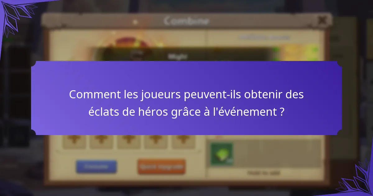 Quels défis quotidiens sont disponibles pendant l'événement ?