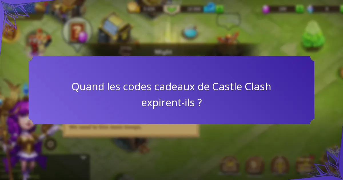 Comment puis-je échanger les codes cadeaux de Castle Clash ?