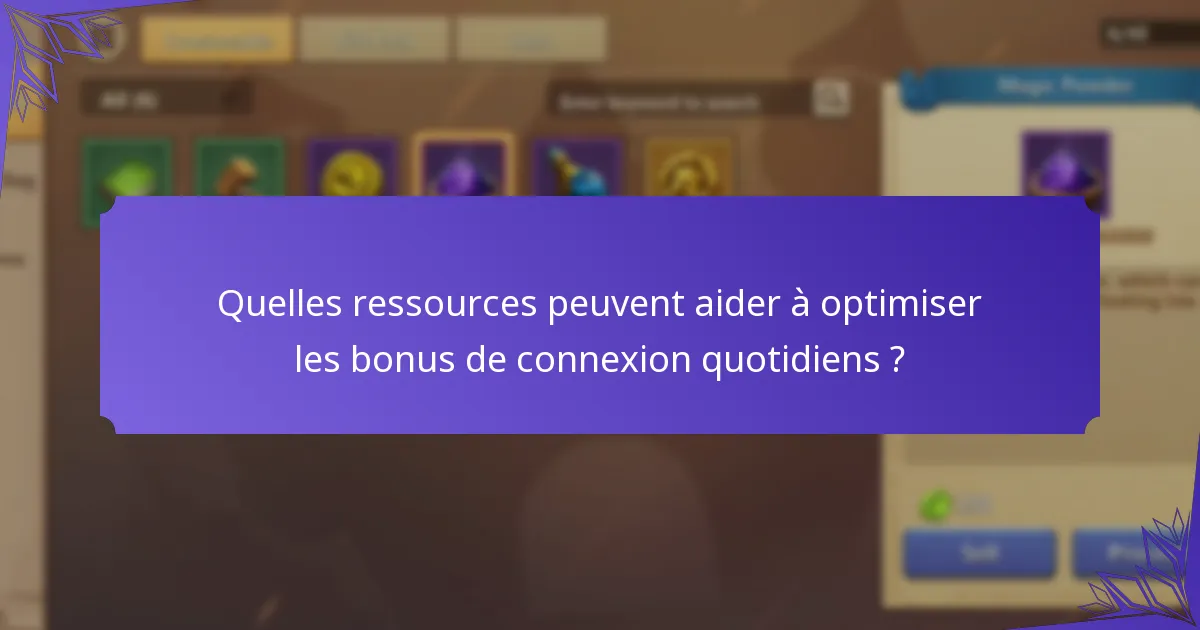 Comment les bonus de connexion quotidiens se comparent-ils à d'autres récompenses dans Castle Clash ?