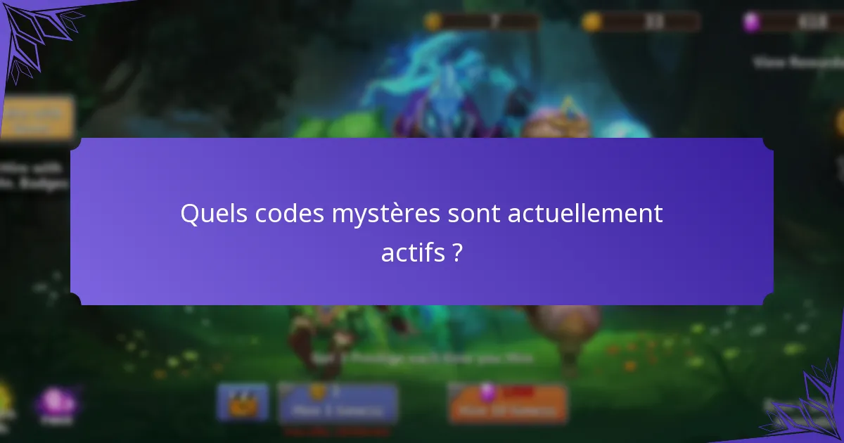 Quels conseils peuvent améliorer l'utilisation des codes mystères ?