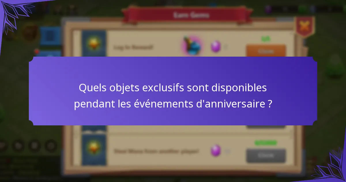 Comment les événements d'anniversaire actuels se comparent-ils aux précédents ?